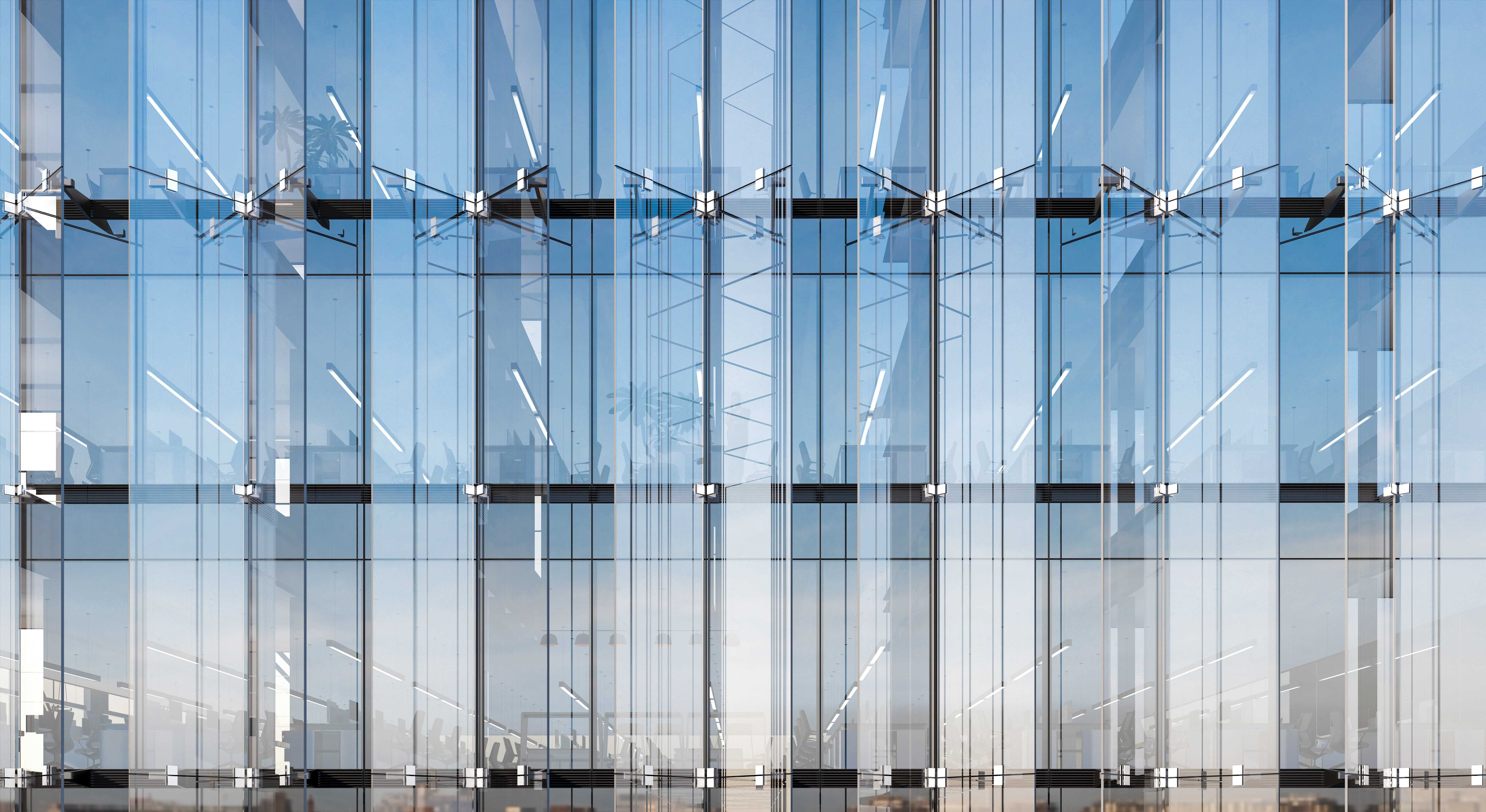 glass facade background